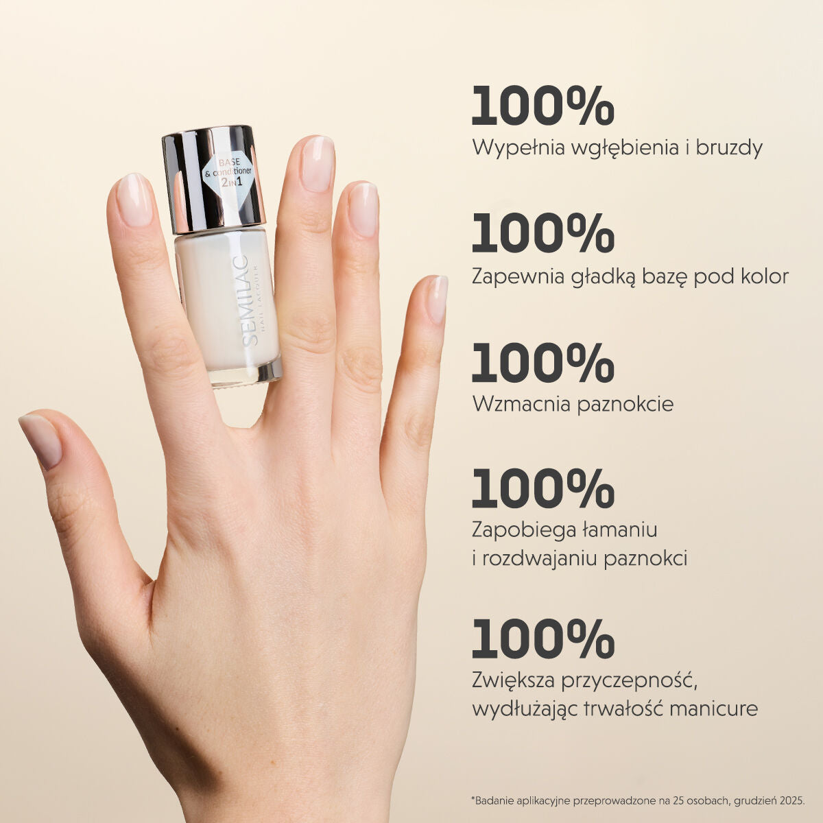 Semilac Baza Do Lakierów Klasycznych Nail Lacquer Smoothing Base 9 ml