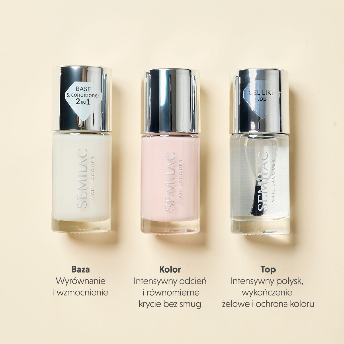 Semilac Baza Do Lakierów Klasycznych Nail Lacquer Smoothing Base 9 ml