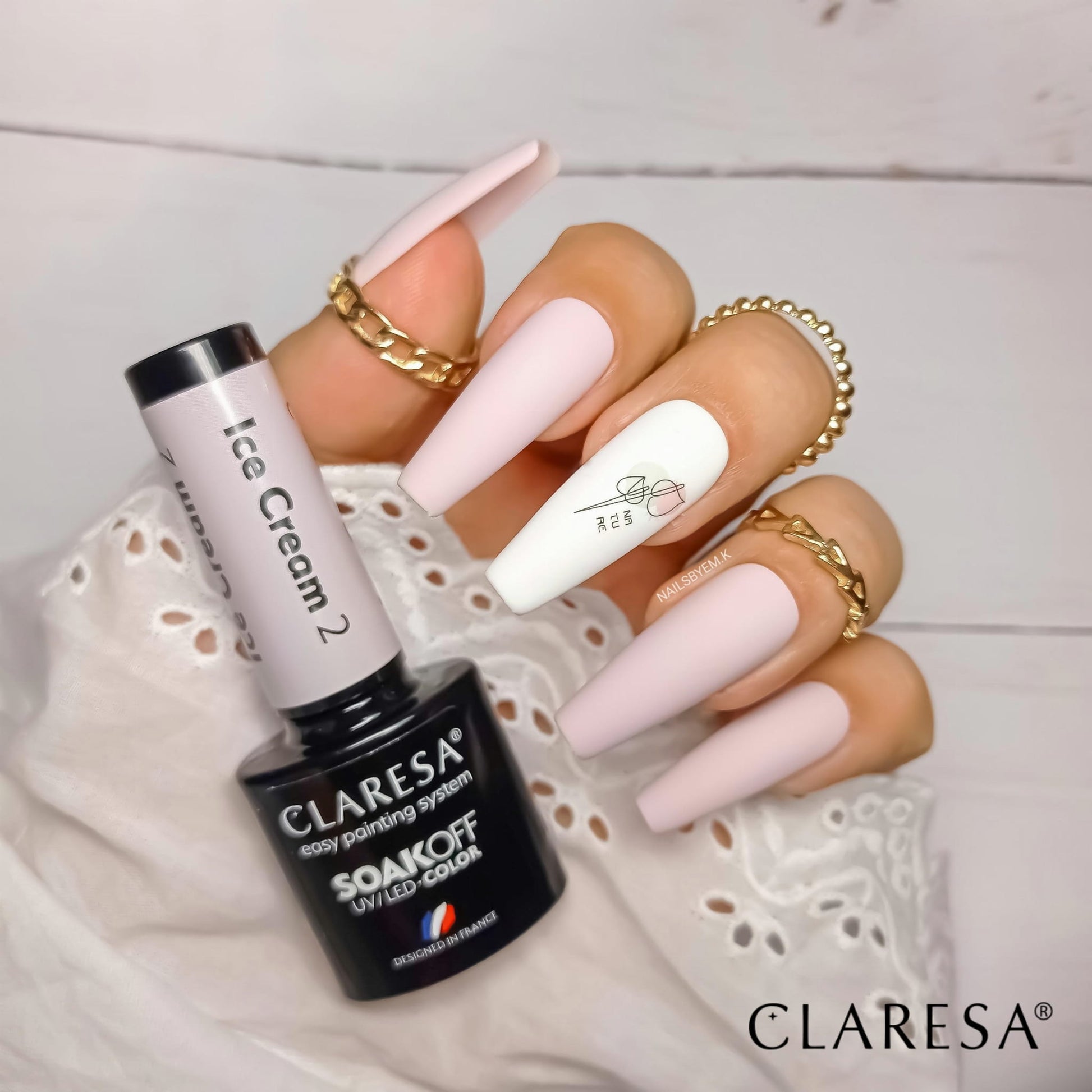 Claresa - Lakier hybrydowy Ice Cream 2 -5g