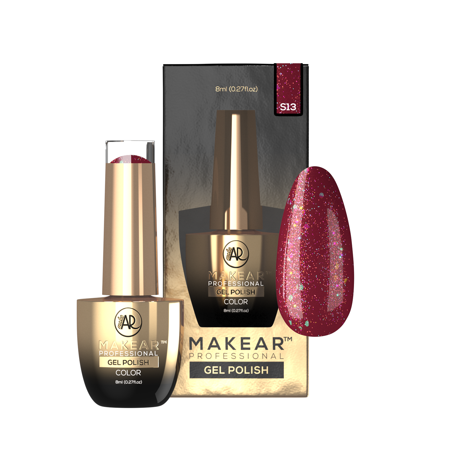 Makear Lakier Hybrydowy S13 Diamond 8 ml