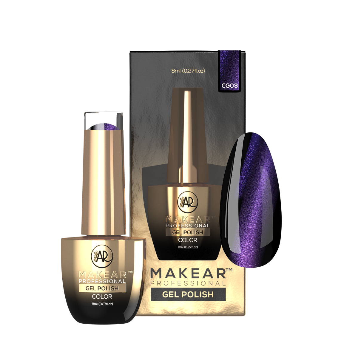 MAKEAR Makear Hybrid-Nagellack GC03 Cat Eye Series 8 ml — Inhaltsstoffe und Bewertung