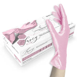 Unigloves Rękawiczki Nitrylowe Różowe 100 Sztuk - Fancy Rose