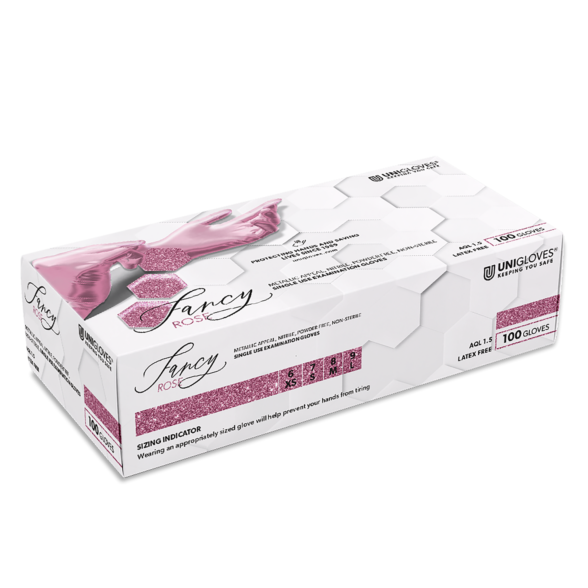 Unigloves Rękawiczki Nitrylowe 100 Sztuk - Fancy Rose