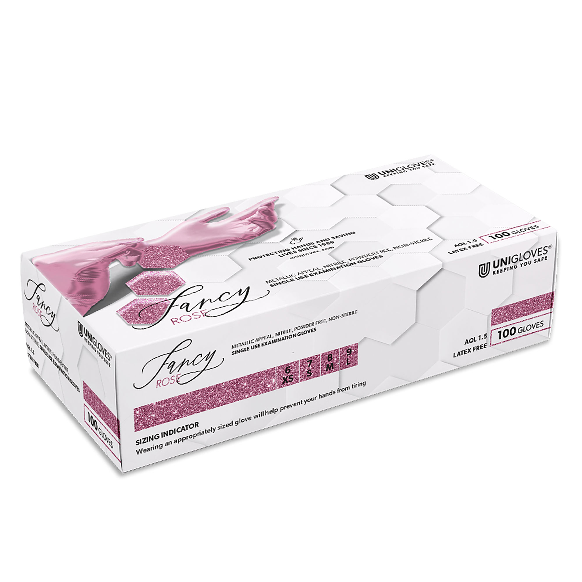 Unigloves Rękawiczki Nitrylowe 100 Sztuk - Fancy Rose