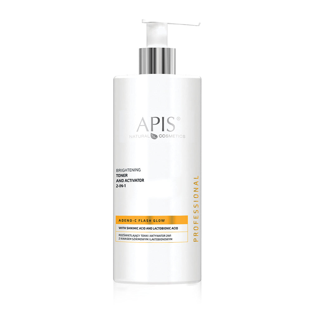 APIS Professional Apis Adeno-C Flash Glow Roświetlający Tonik I Aktywator 2w1 Z Kwasem Szikimowym I Laktobionowym / 500ml — Inhaltsstoffe i ocena