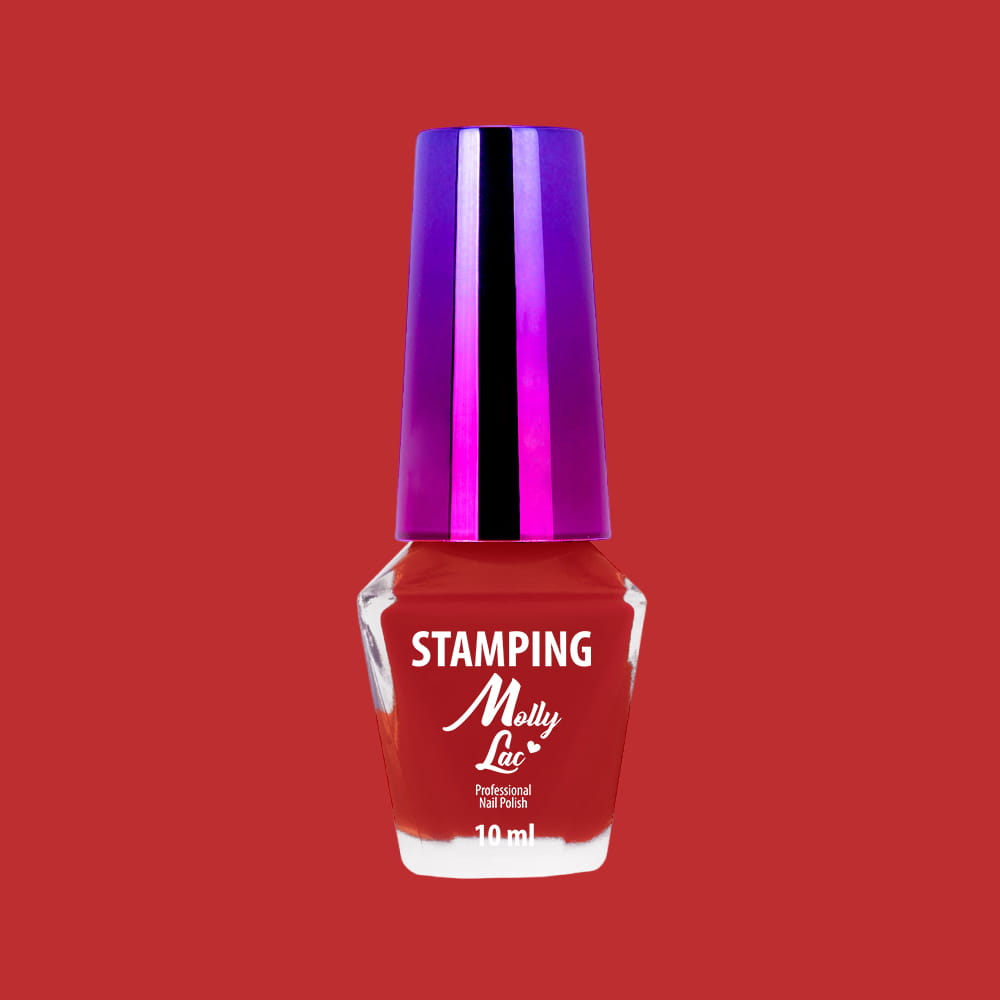 Molly Lac Lakier Do Stempli I Stampingu Czerwony Nr 5 10 Ml