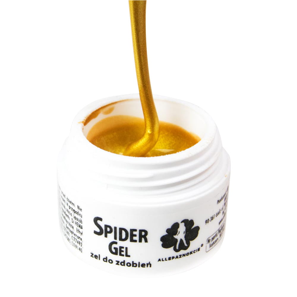 Żel Do Zdobień Spider Gel Złoty Gold 3 Ml