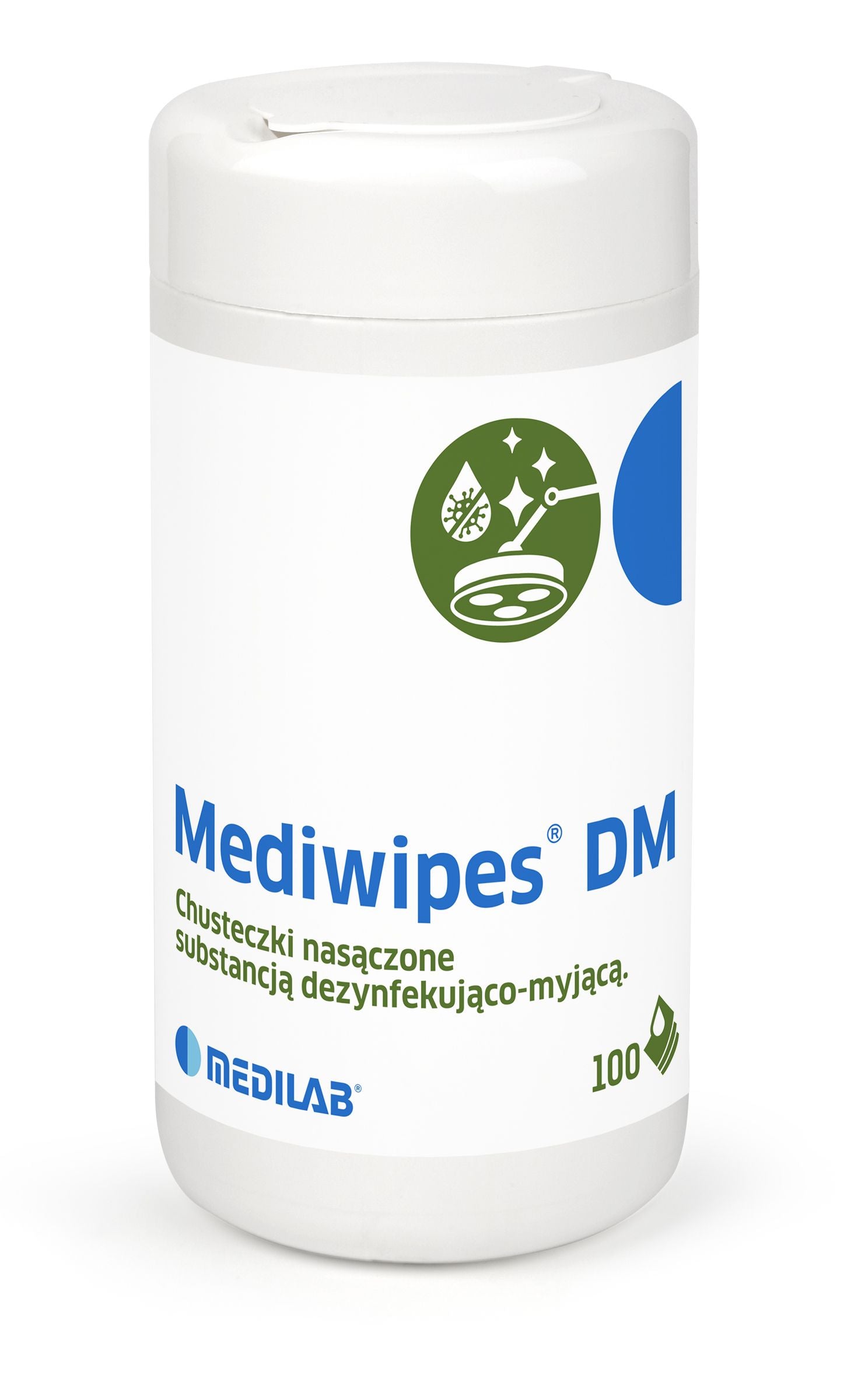 Mediwipes Dm Chusteczki do Dezynfekcji -Tuba 100szt