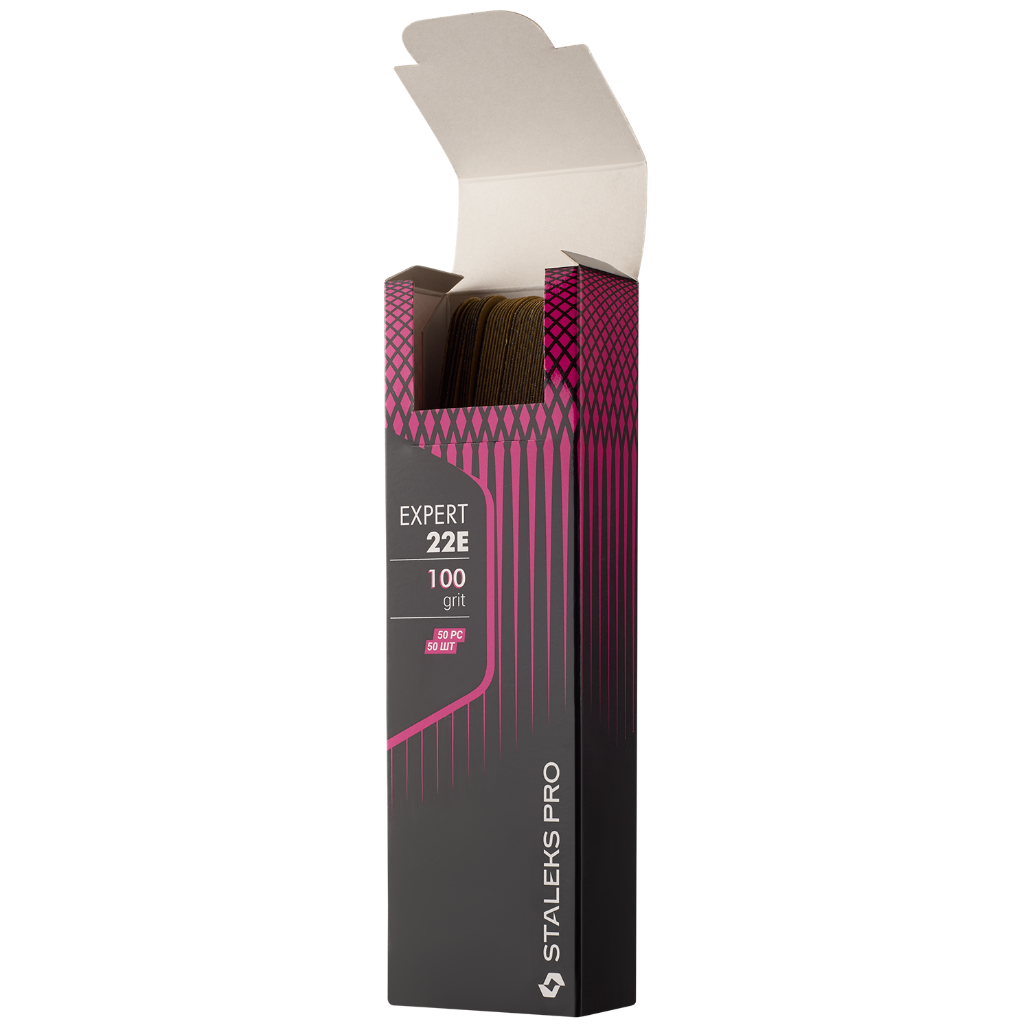 Zestaw nakładek wymiennych do pilnika prostego wąskiego EXPERT 22E 100 grit (50 szt)