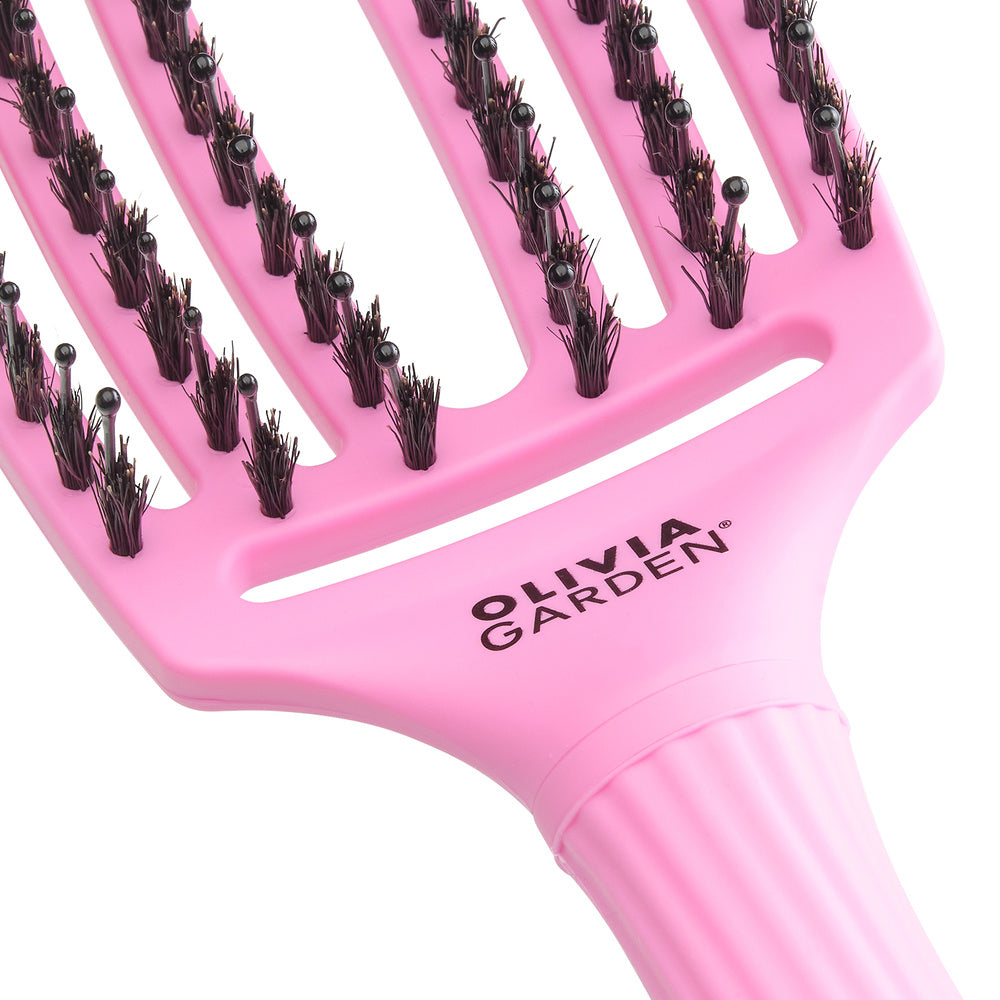 Olivia Garden Szczotka Do Włosów Fingerbrush Combo Medium Pink Tokyo Do Rozczesywania Włosów Amazonki Róż Po Zdrowie