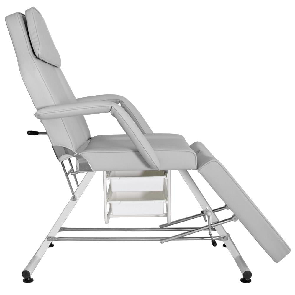 Fotel kosmetyczny z kuwetami BW-263 szary