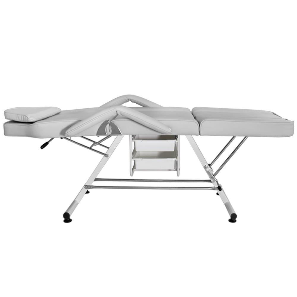 Fotel kosmetyczny z kuwetami BW-263 szary