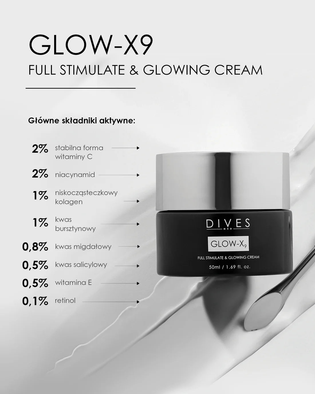 Dives Glow X9 - Full Stimulate & Glowing Cream 50ml