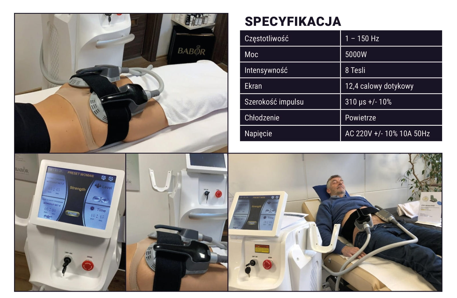 Urządzenie Kosmetyczne - Magnetic Sculp 4H Elektromagnetostymulacja (Wersja Nablatowa)