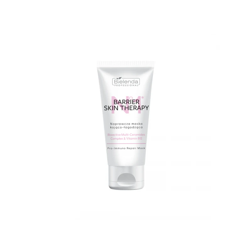 Bielenda IS Barrier Skin Therapy Naprawcza Maska Kojąco – Łagodząca Z Kompleksem Multi - Ceramidowym & Witaminą B12, 150ml