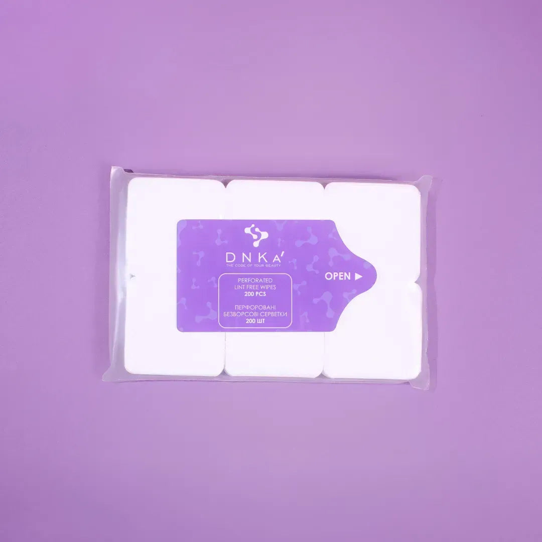 Dnka' Perforated Lint-Free Wipes Waciki Bezpyłowe 200 Szt.