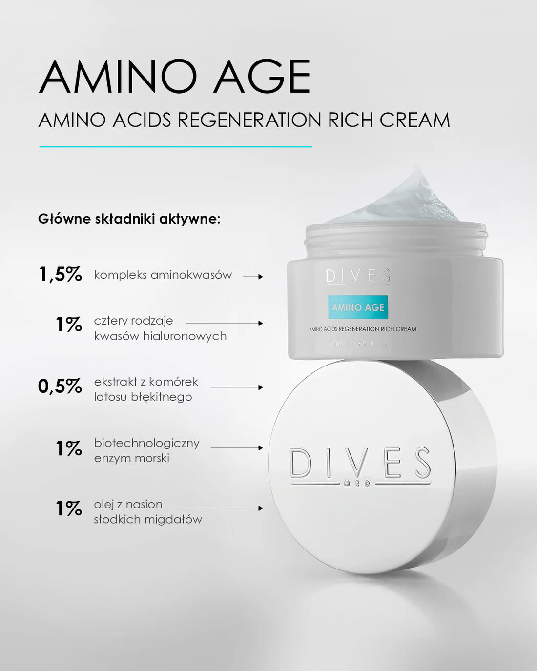 Dives Amino Age - Amino Acids Regeneration Rich Cream 50ml