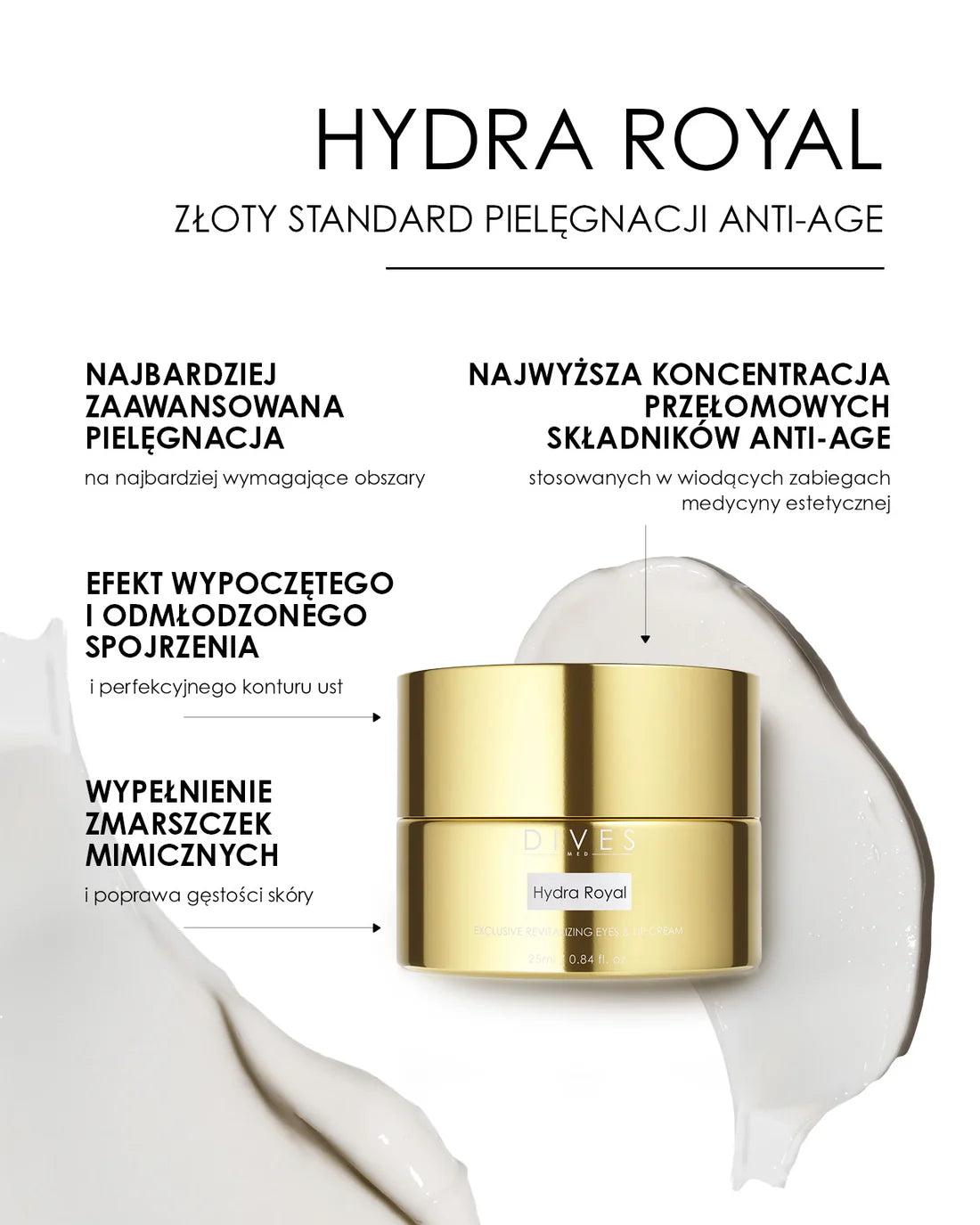 Dives Hydra Royal - Exclusive Revitalizing Eyes & Lip Cream 25ml