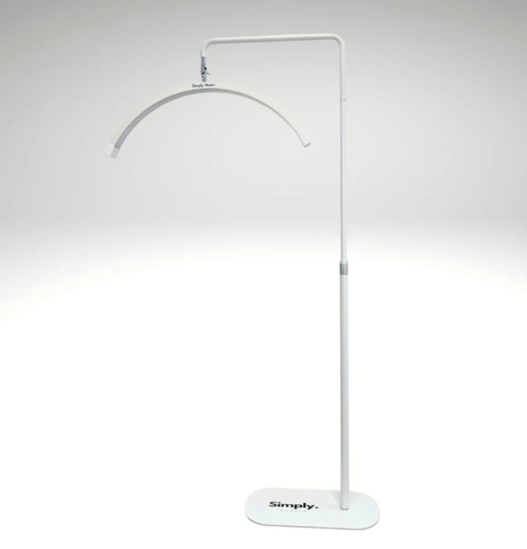 Simply Beauty Lampa Kosmetyczna LED Z Dotykowym Sterowaniem Simply Moon Biała Z Kryształkami