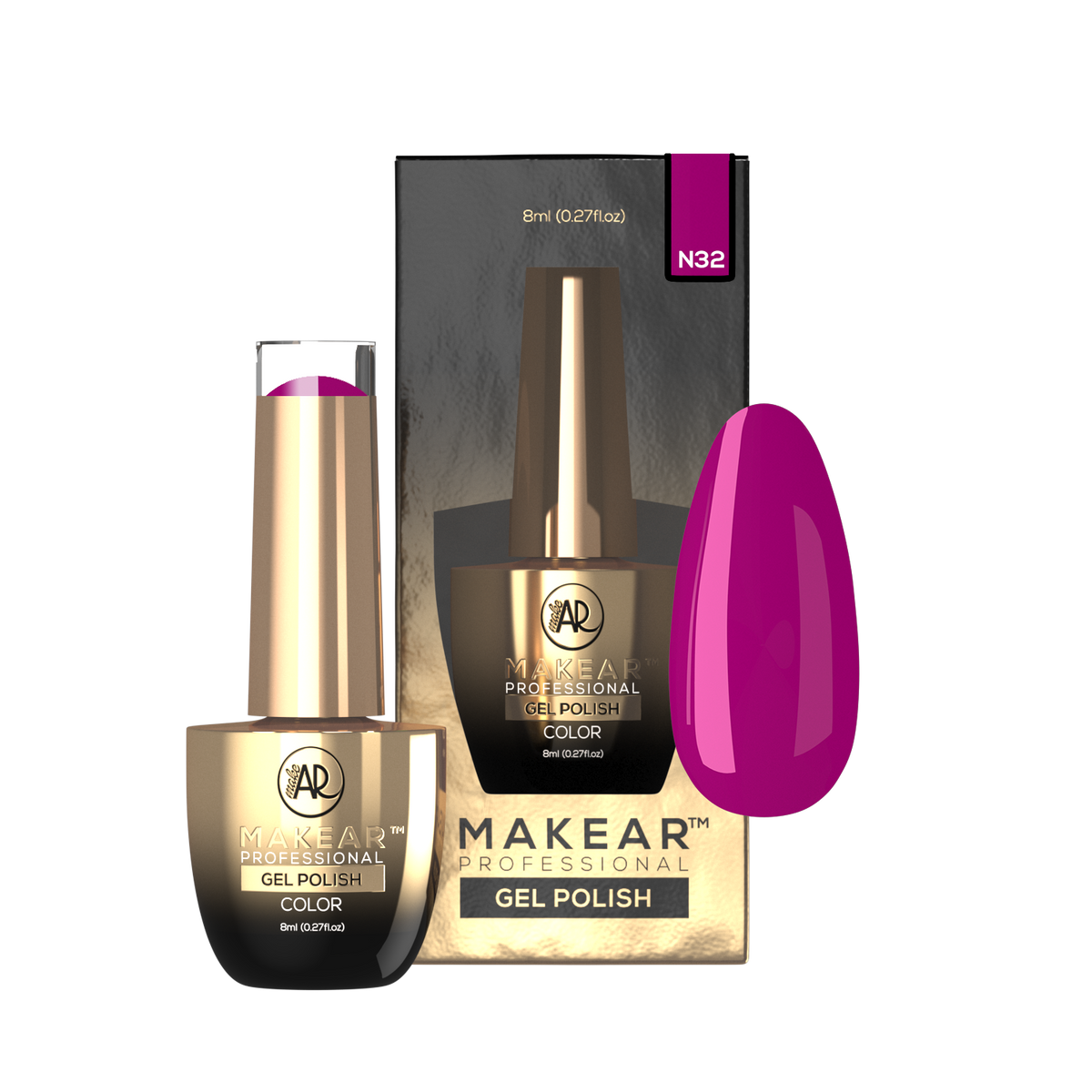 MAKEAR Makear Hybrid-Nagellack N32 Neon 8Ml — Inhaltsstoffe und Bewertung