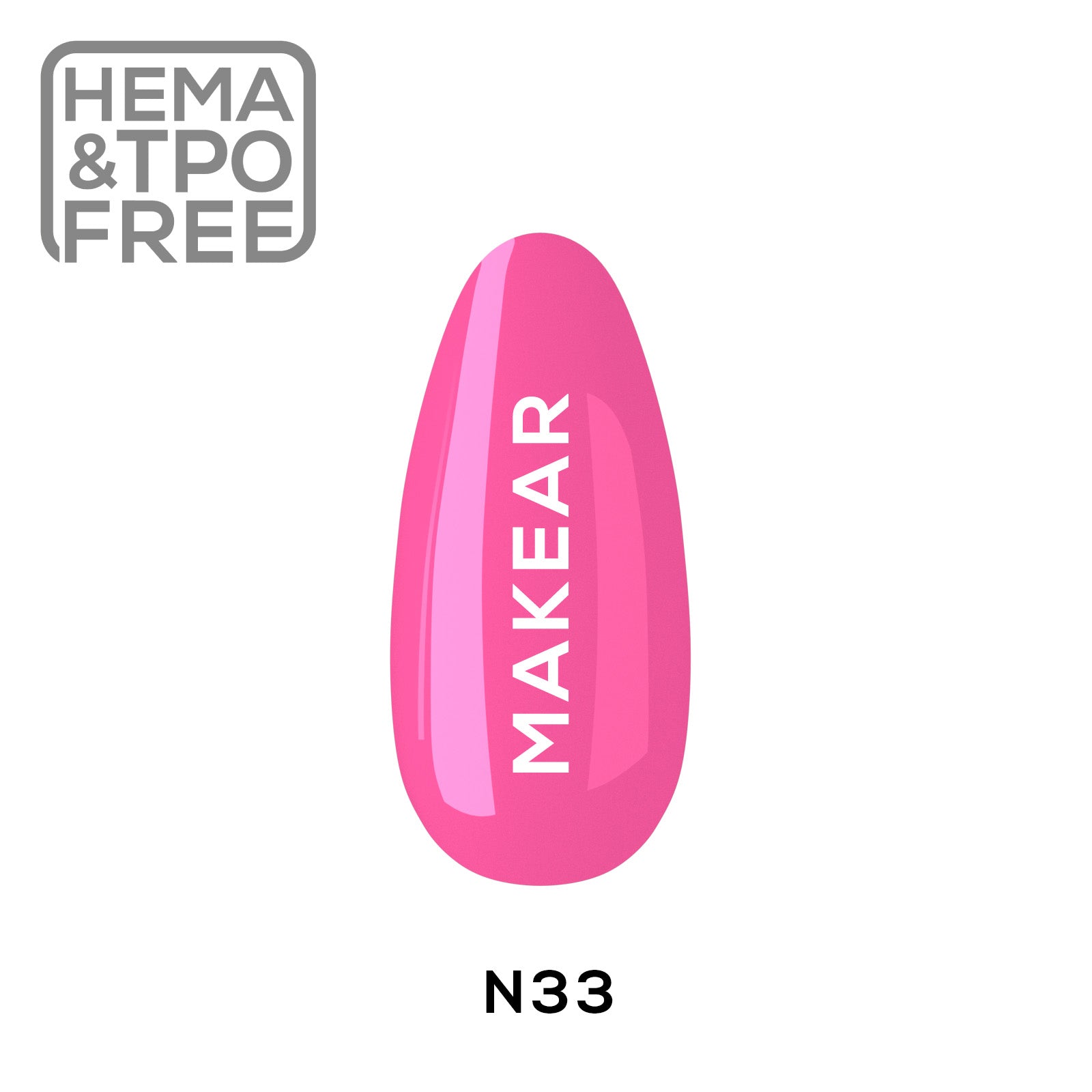 Makear Lakier Hybrydowy N33 Neon 8Ml