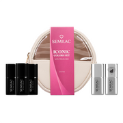 Semilac Zestaw Iconic Colors Set with a Travel Bag