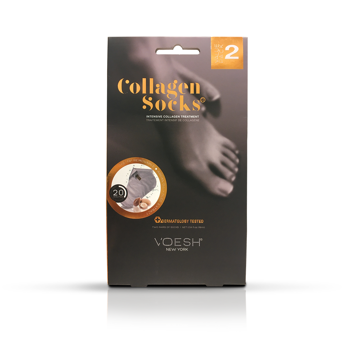 Skarpety Kolagenowe Voesh New York - Deluxe Spa Pedicure Socks - 2 Pary