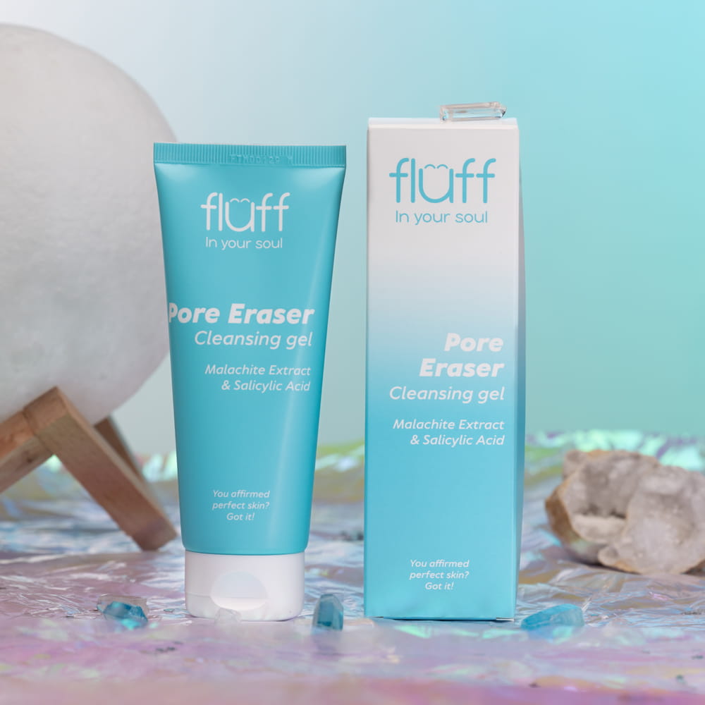 Fluff Gesichtsreinigungsgel Extrakt Z Malachitu und Salicylsäure 100ml
