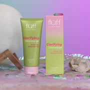 Fluff Żel Do Mycia Twarzy Z Glinką Zieloną I Kwasem Glikolowym 100ml