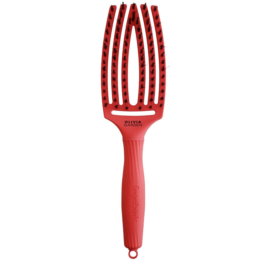 Olivia Garden Fingerbrush Szczotka Do Rozczesywania Fingerbrush Imperfection Red Confidence - Pastelowa Czerwień