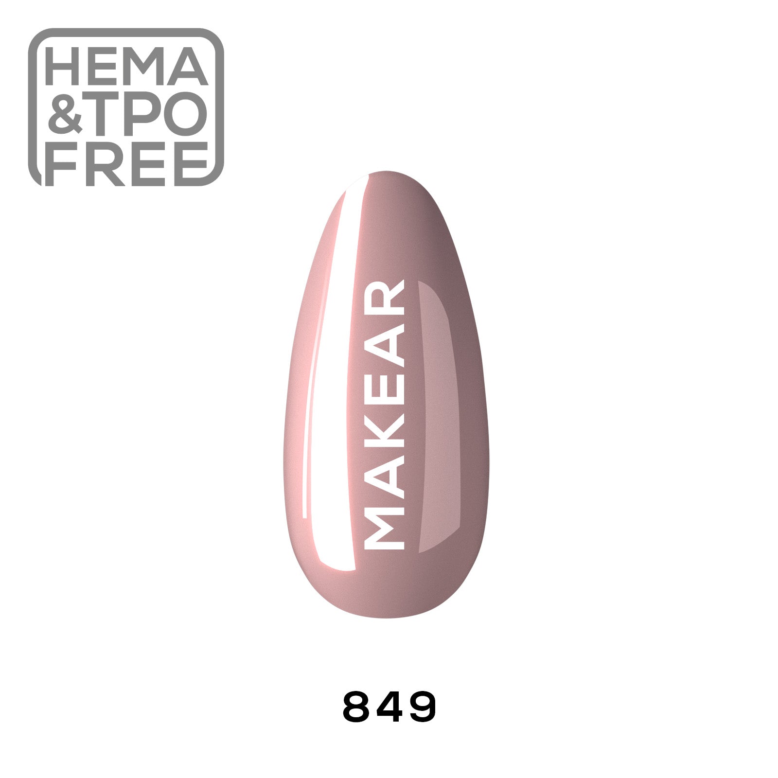Makear Lakier Hybrydowy 849 Regular 8Ml