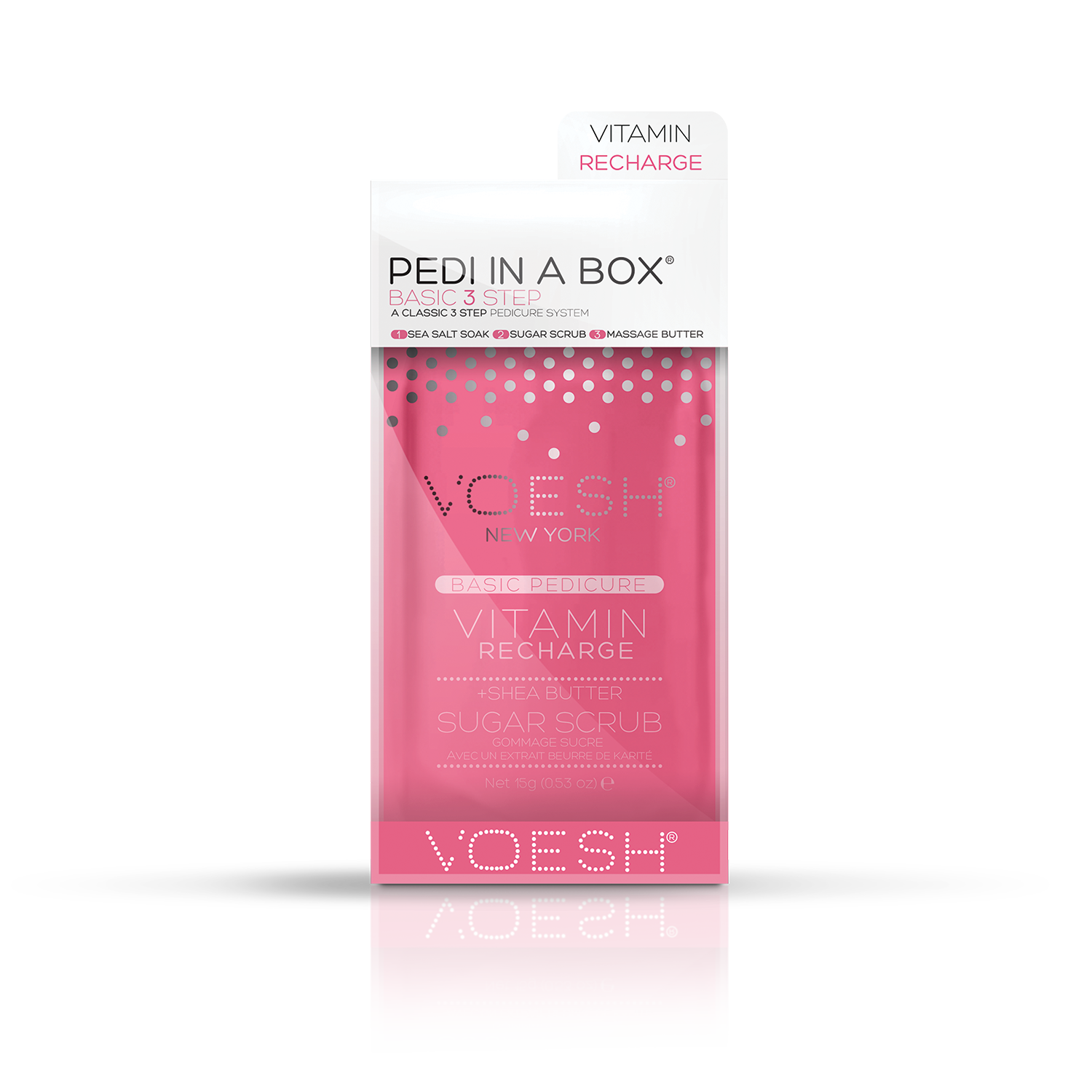 VOESH Vitamin Recharge Pedi In A Box Basic Zestaw Do Pedicure 3 Kroki