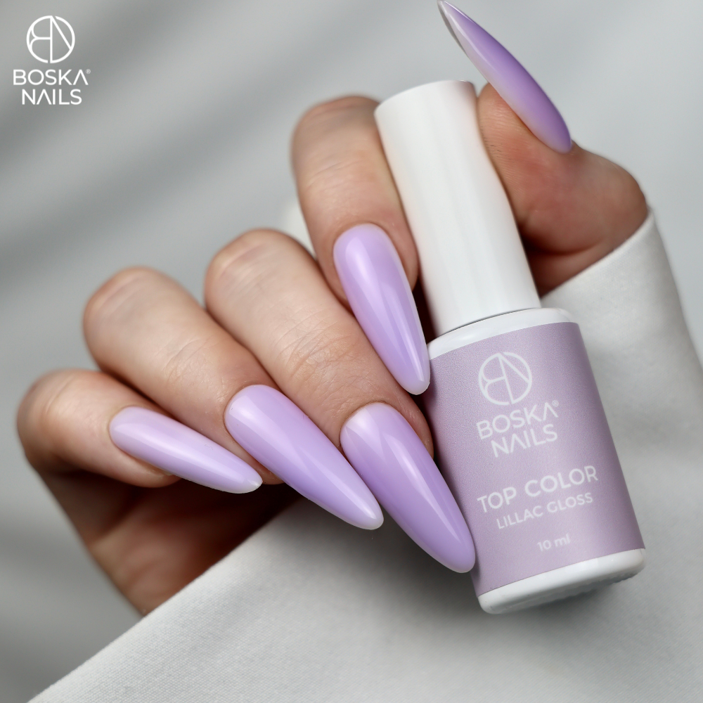 Boska Nails Top Color LIllac Gloss No Wipe 10 Ml