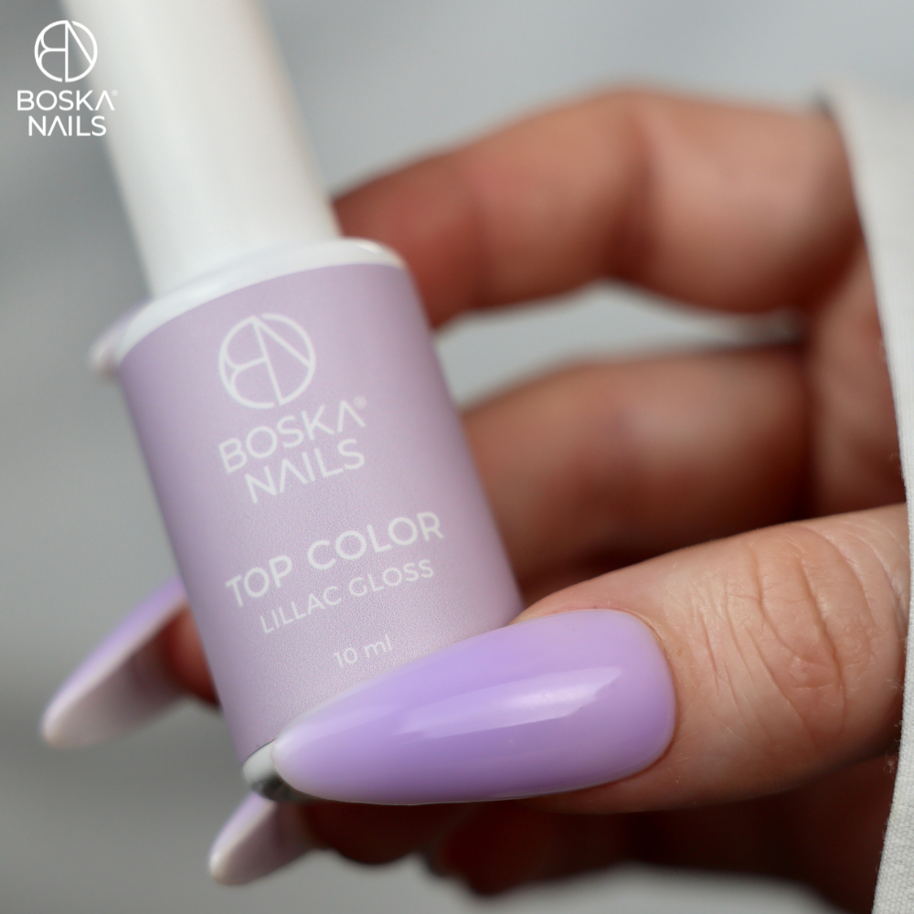 Boska Nails Top Color LIllac Gloss No Wipe 10 Ml
