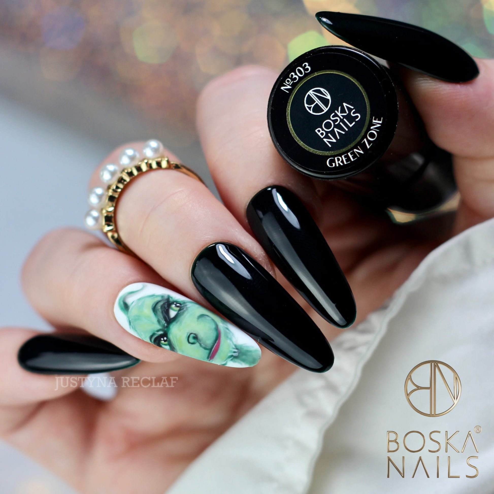 Boska Nails Lakier Hybrydowy Divine Green Zone No 303 6ml