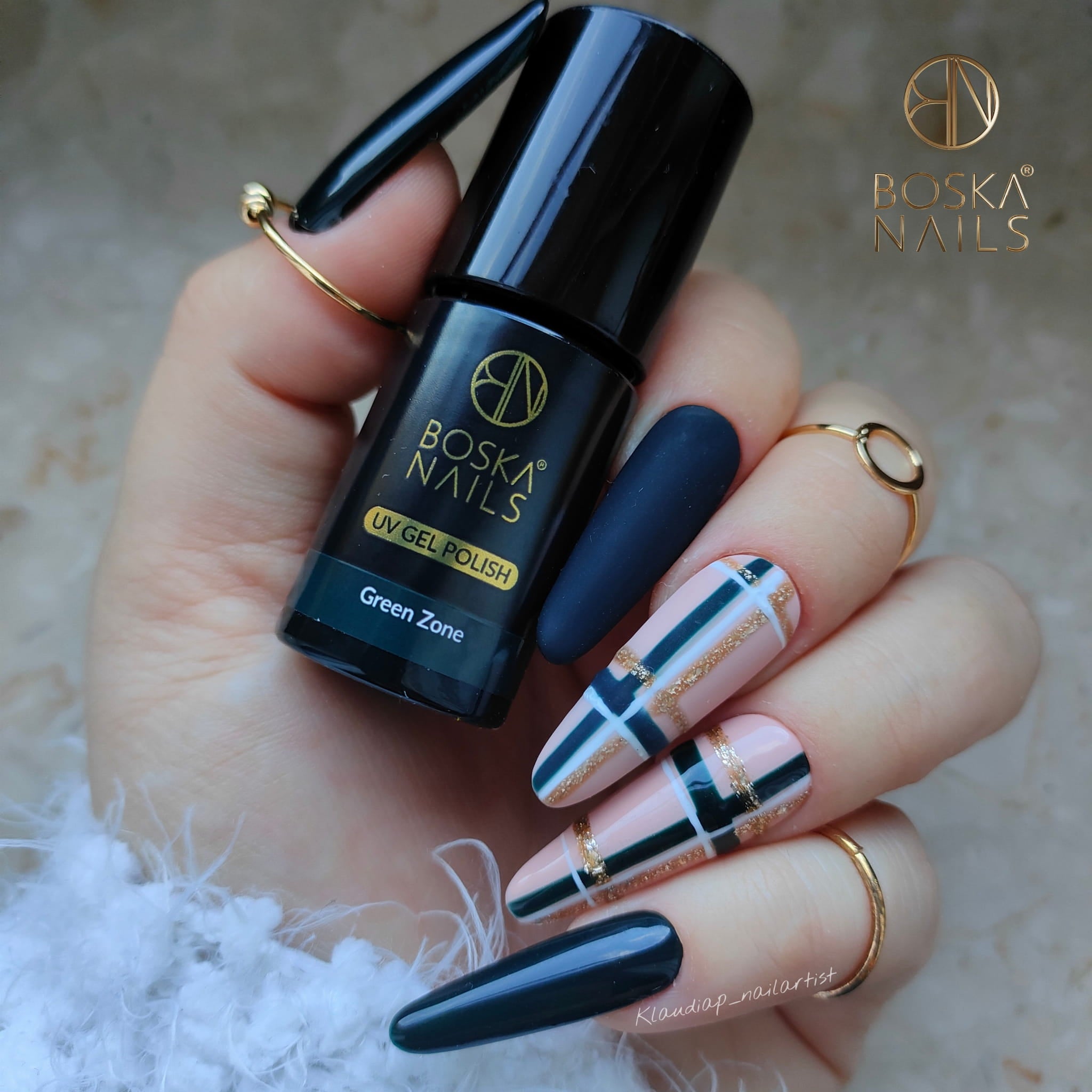 Boska Nails Lakier Hybrydowy Divine Green Zone No 303 6ml