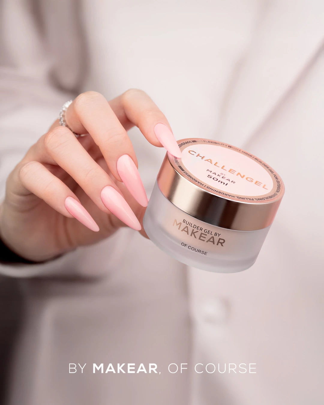 Makear Żel Budujący Challengel Milky Peach HG02 15ml