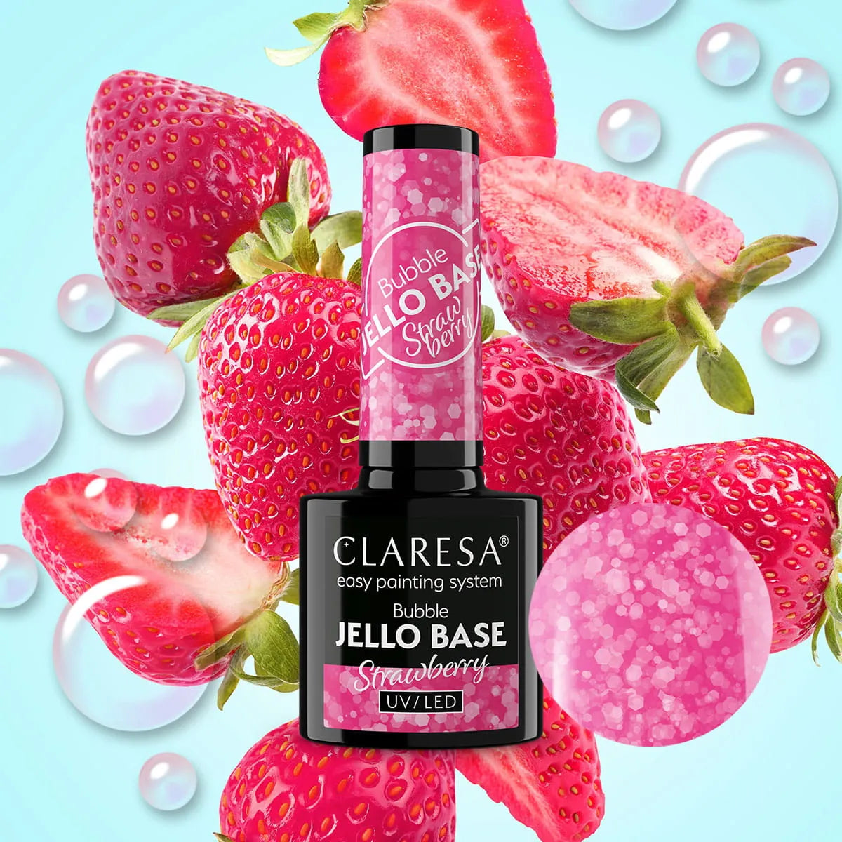 Claresa Jello Base Bubble Strawberry, 5g