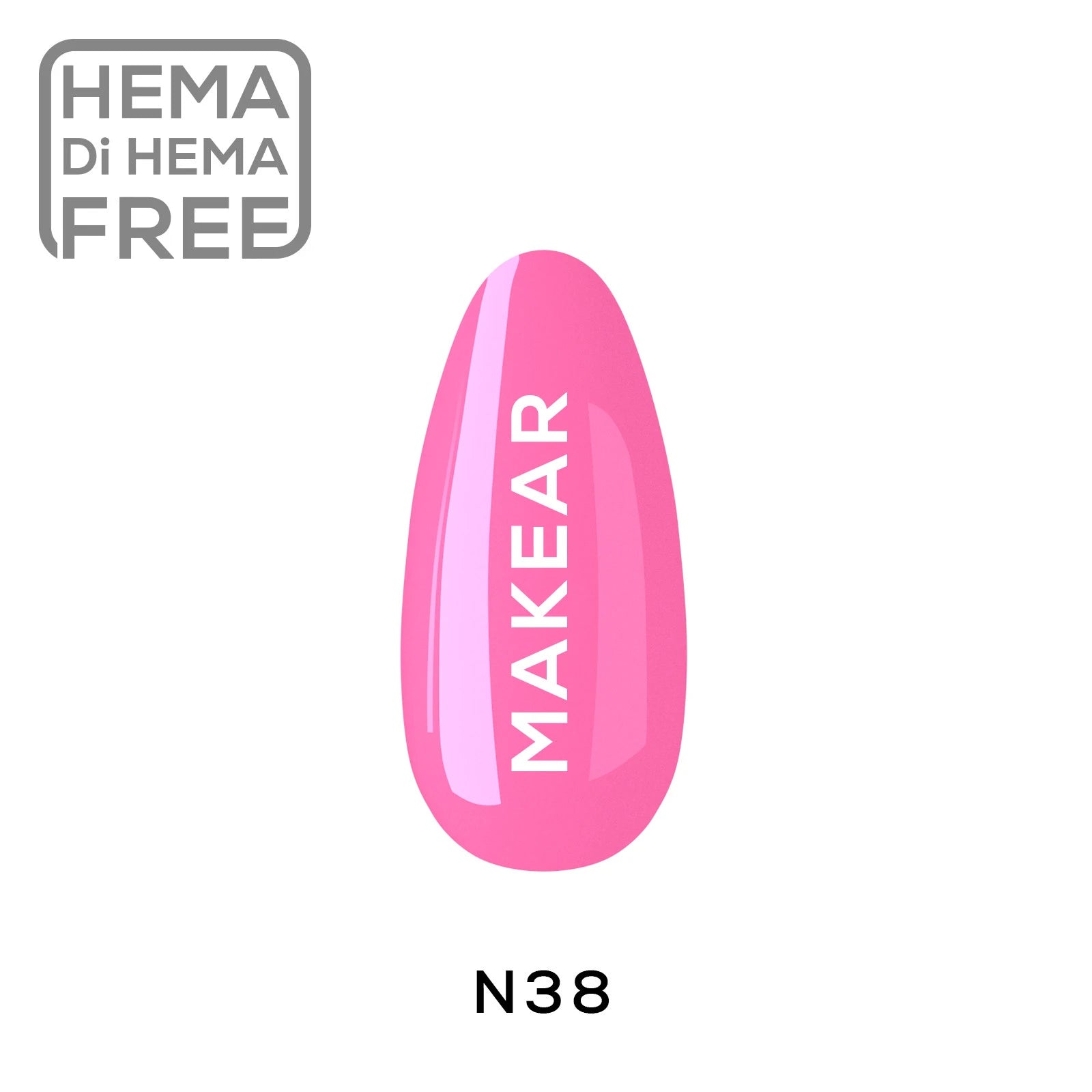 Makear Lakier Hybrydowy N38 Neon 8Ml