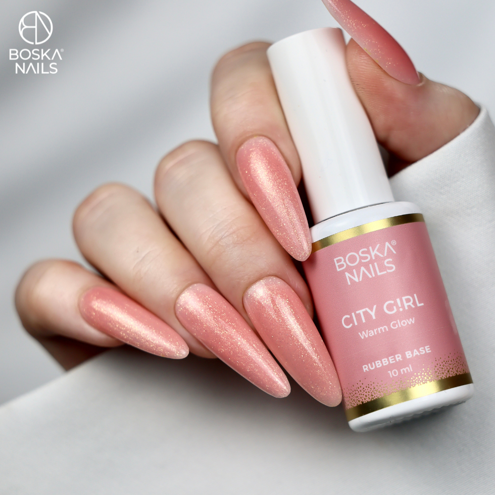 Boska Nails Baza Kauczukowa Rubber City Girl Warm Glow 10 ml