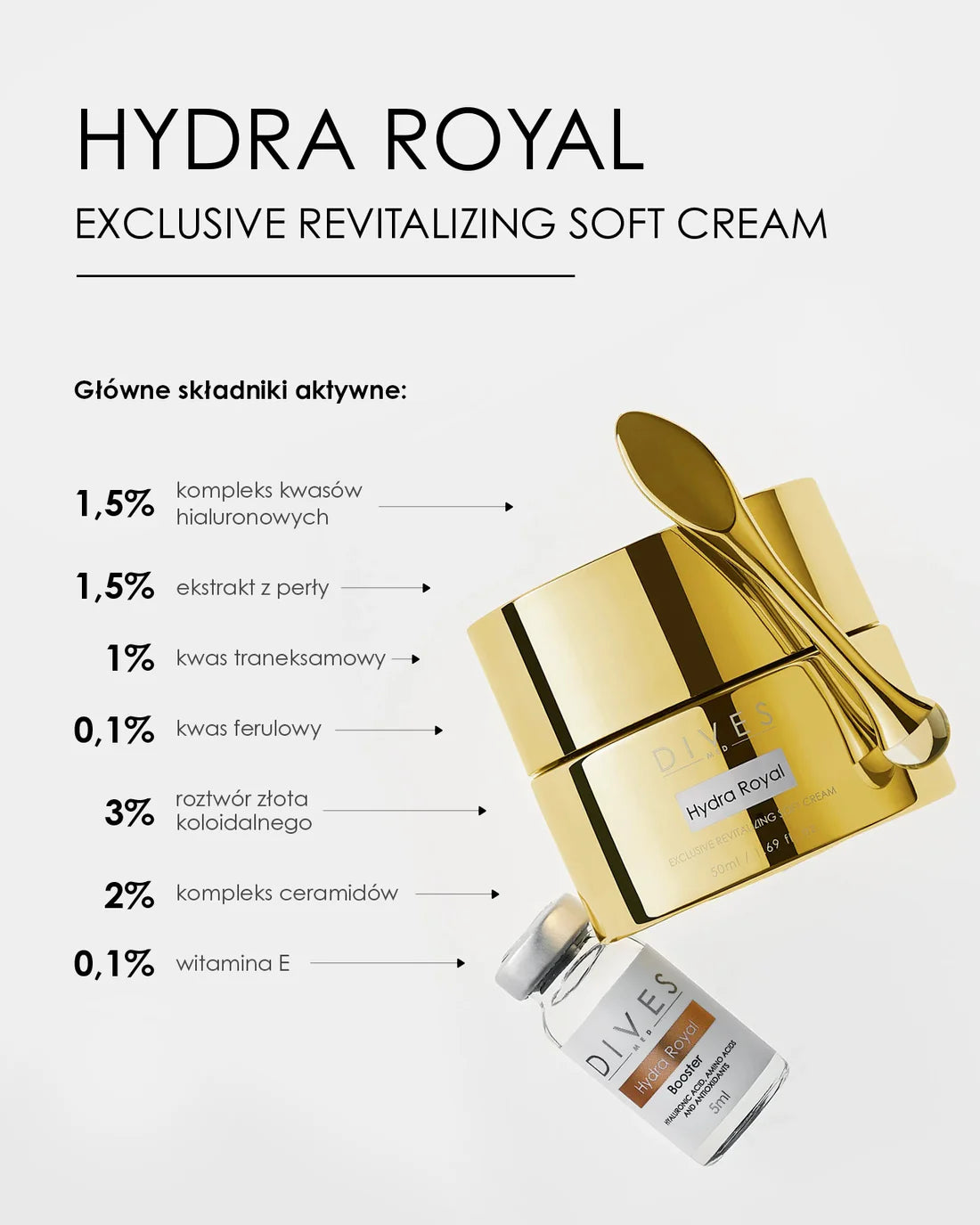 Dives Hydra Royal - Exclusive Revitalizing Soft Cream Zaawansowany Krem Przeciwzmarszczkowy 50ml