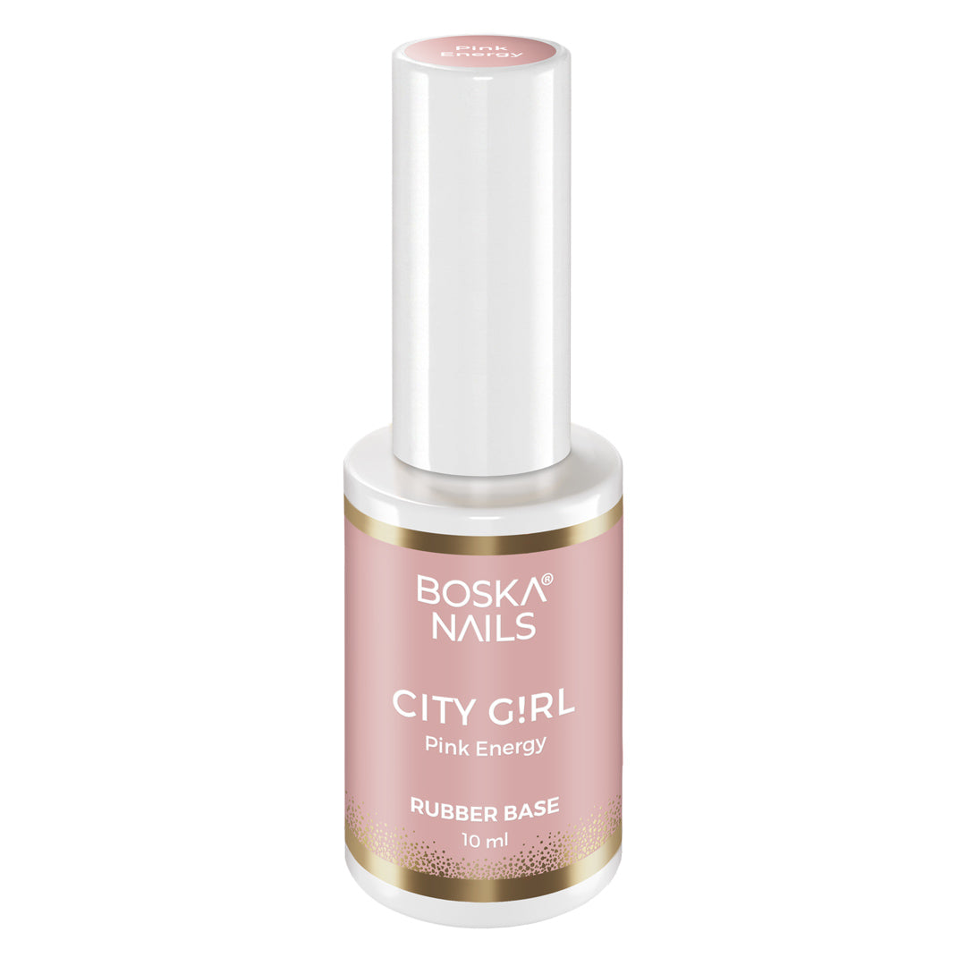 Boska Nails Baza Kauczukowa City Girl Pink Energy 10 ml