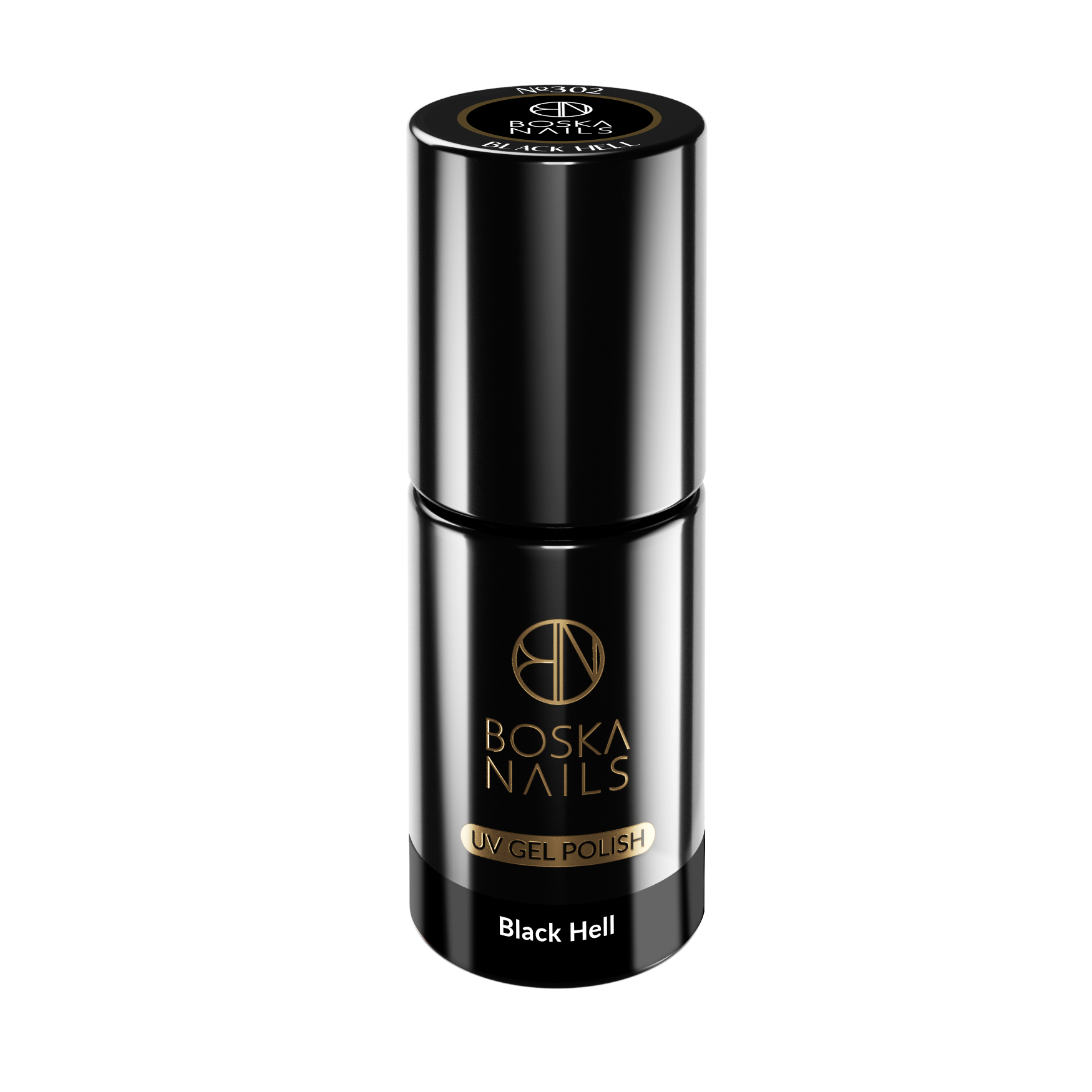Boska Nails Lakier Hybrydowy Divine Black Hell No 302 6ml