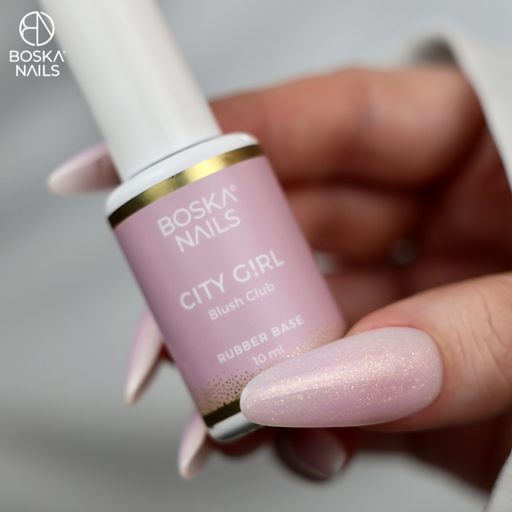 Boska Nails Baza Kauczukowa Rubber City Girl Blush Club 10 ml