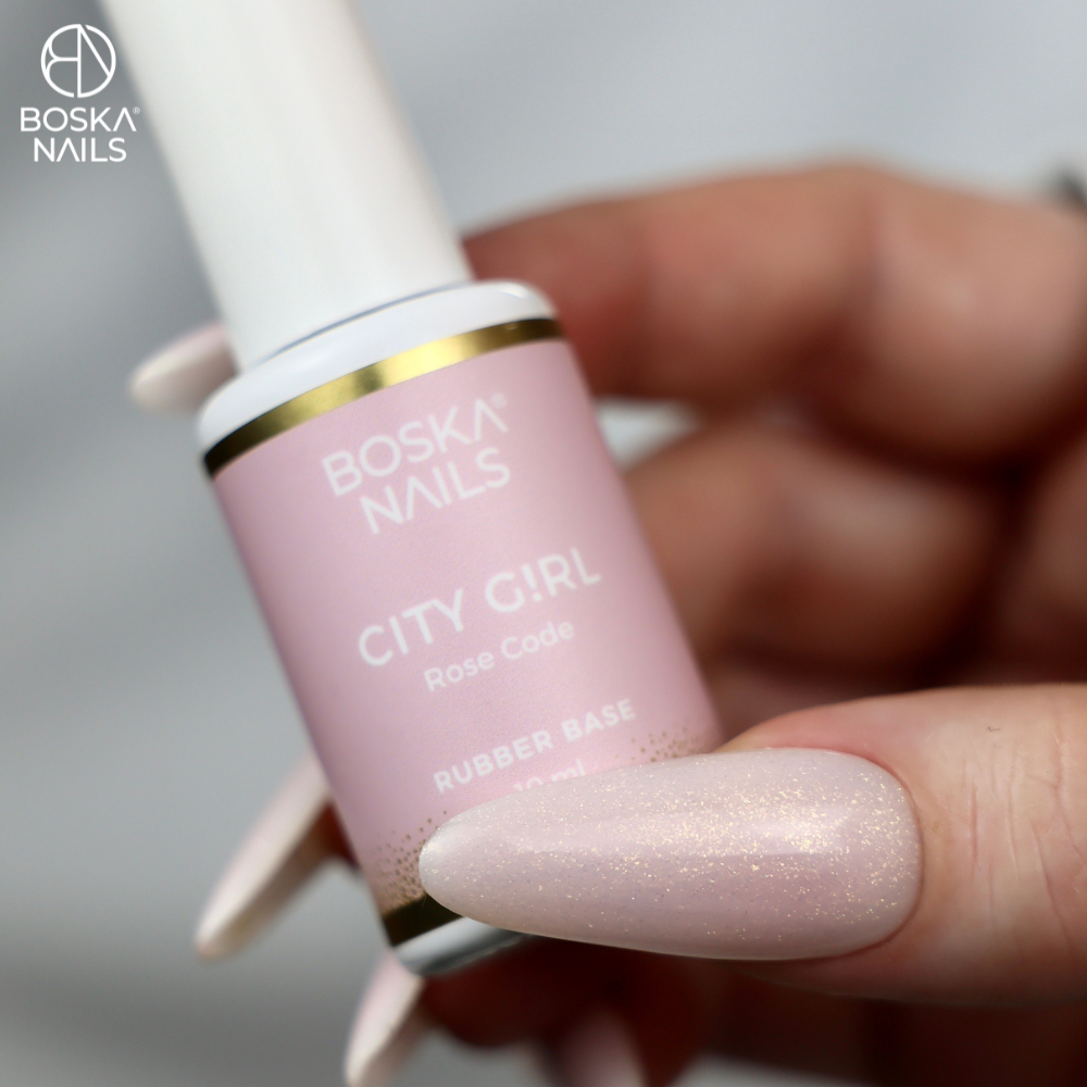 Boska Nails Baza Kauczukowa Rubber City Girl Rose Code 10 ml