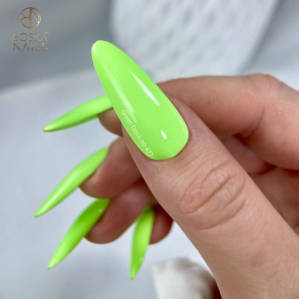 Boska Nails Lakier Hybrydowy Summer Time Green Disco No 477 6ml