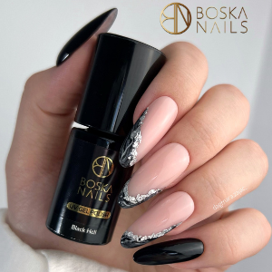 Boska Nails Lakier Hybrydowy Divine Black Hell No 302 6ml