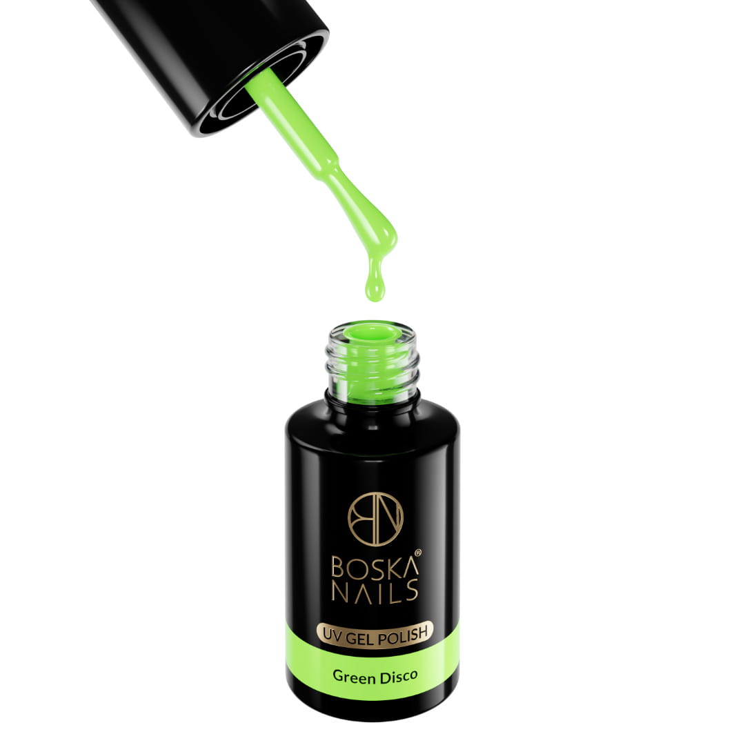 Boska Nails Lakier Hybrydowy Summer Time Green Disco No 477 6ml