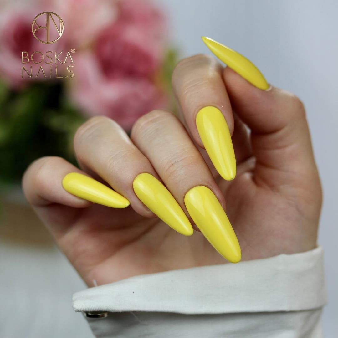 Boska Nails Lakier Hybrydowy Summer Time Yellow Cabrio No 476 6ml