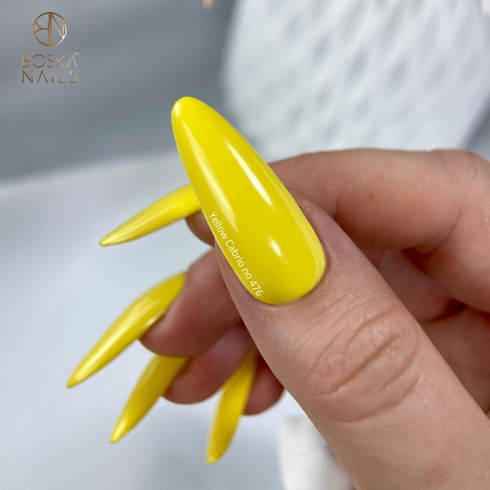 Boska Nails Lakier Hybrydowy Summer Time Yellow Cabrio No 476 6ml